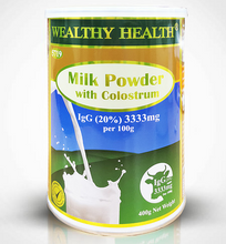 Load image into Gallery viewer, Wealthy Health Colostrum 20% IgG 3333mg Milk Powder 400g