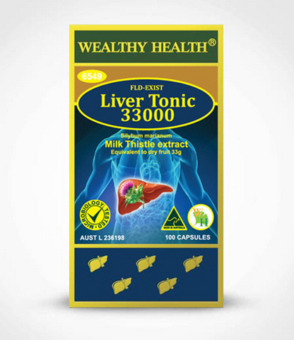 Wealthy Health FLD-Exist Liver Tonic 33000mg 100 Capsules