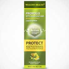 Load image into Gallery viewer, Wealthy Health Propolis With Olive Leaf And Manuka Honey Liquid Spray 30mL