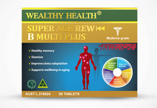 Load image into Gallery viewer, Wealthy Health Super Age Rewind B Multi Plus 60 Tablets