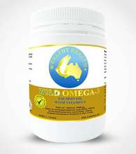 Load image into Gallery viewer, Wealthy Health Wild Omega 3 Salmon Fish Oil With Vitamin E 400 Capsules