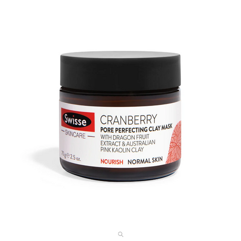 SWISSE Skincare Cranberry Pore Perfecting Clay Mask 70g