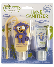 Load image into Gallery viewer, Jack N&#39; Jill Hand Alcohol Free Sanitiser MONKEY 2 x 29ml (NEW)
