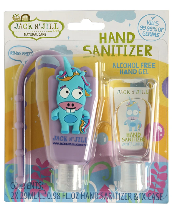 Jack N' Jill Hand Alcohol Free Sanitiser UNICORN 2 x 29ml (NEW)