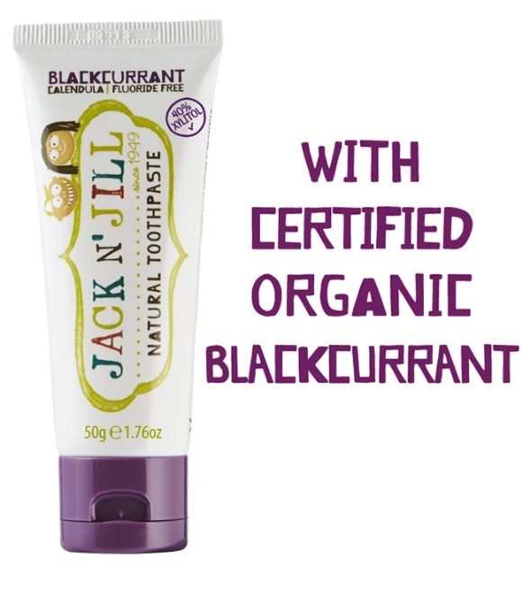 Jack N' Jill Natural Toothpaste Organic Blackcurrant 50g