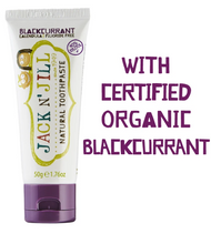 Load image into Gallery viewer, Jack N&#39; Jill Natural Toothpaste Organic Blackcurrant 50g