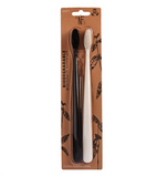 The Natural Family Co Bio Toothbrush TM Ivory Desert & Pirate Black Twin Pack
