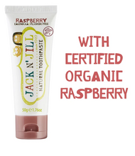 Load image into Gallery viewer, Jack N&#39; Jill Natural Toothpaste Organic Raspberry 50g