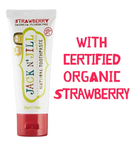 Load image into Gallery viewer, Jack N&#39; Jill Natural Toothpaste Organic Strawberry 50g
