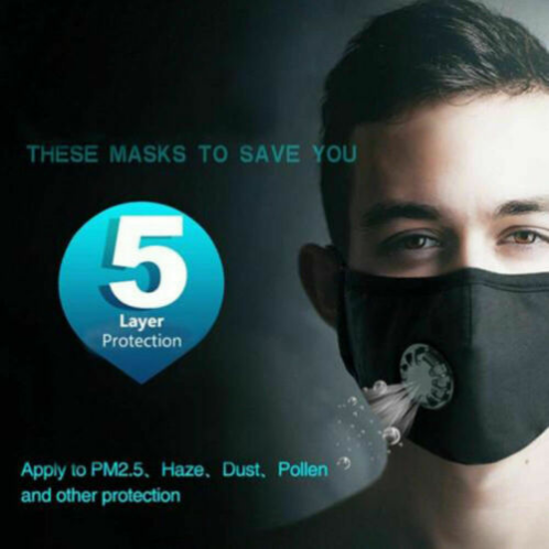 Face Mask - Landou PM2.5 Anti-haze Non Medical Face Mask with Replaceable Filter