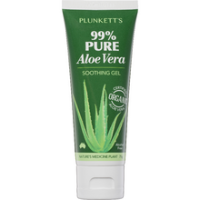 Load image into Gallery viewer, Plunkett&#39;s 99% Pure Aloe Vera Soothing Gel Tube 75g