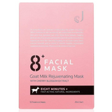 Jema Rose 8+ Minutes Goat Milk Rejuvenating Facial Mask with Cherry Blossom Extract 10 x 25ml