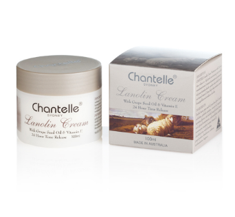 Chantelle Sydney GOLD Skin Care Lanolin Cream with Grape Seed Oil & Vitamin E 100ml