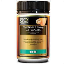 Load image into Gallery viewer, Go Healthy Vitamin C 500mg 100 Soft Capsules