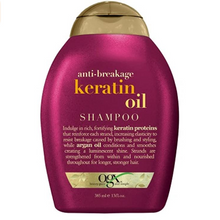 Load image into Gallery viewer, OGX Anti-Breakage + Keratin Oil Fortifying Anti-Frizz Shampoo 385mL