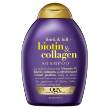 Load image into Gallery viewer, OGX Thick &amp; Full + Biotin &amp; Collagen Shampoo 385mL