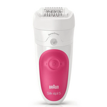 Load image into Gallery viewer, Braun Silk-Epil 5 2-in-1 Starter Set Wet &amp; Dry Epilator + 3 Extras - Raspberry Pink (Ships May)