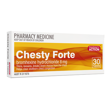 Pharmacy Action Chesty Forte 30 Tablets (Limit ONE per Order)