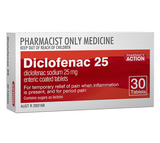 Pharmacy Action Diclofenac 25mg 30 Tablets (Limit ONE per Order)