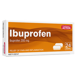 Pharmacy Action Ibuprofen 200mg 24 Tablets (Limit ONE per Order)