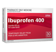 Load image into Gallery viewer, Pharmacy Action Ibuprofen 400mg 30 Tablets (Limit ONE per Order)