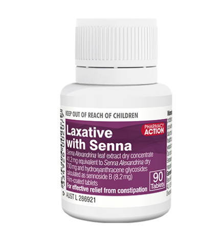 Pharmacy Action Laxative with Senna 90 Tablets (Limit ONE per Order)