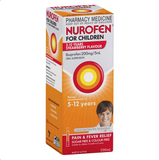 Nurofen For Children 5 - 12 Years Ibuprofen 200mg/5mL Strawberry 200mL (Limit ONE per Order)