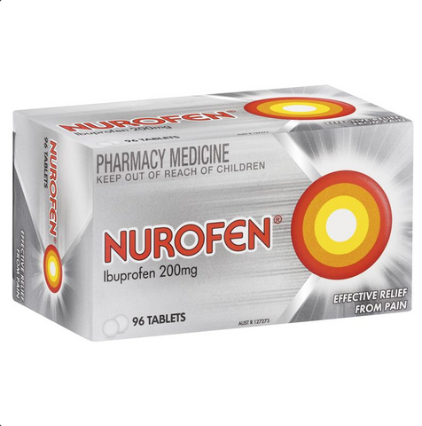 Nurofen Ibuprofen 200mg Pain Relief 96 Tablets (Limit ONE per Order)