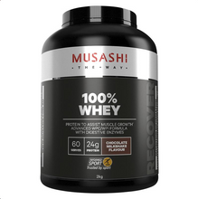 Load image into Gallery viewer, Musashi 100% Whey Chocolate 2kg