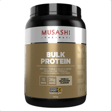 Load image into Gallery viewer, Musashi Bulk Protein Vanilla 900g