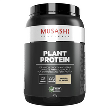 Load image into Gallery viewer, Musashi Plant Protein Vanilla 900g