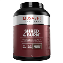 Load image into Gallery viewer, Musashi Shred And Burn Chocolate 2kg