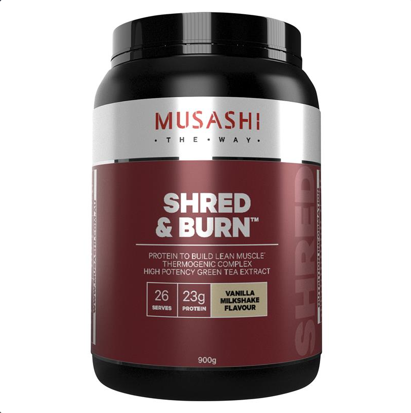 Musashi Shred And Burn Vanilla 900g