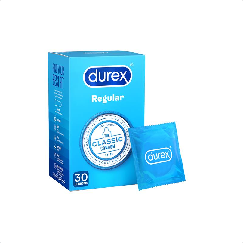 Durex Regular Condoms Original 30 Pack