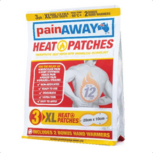 Load image into Gallery viewer, Pain Away Heat Patches XL 3 Pack