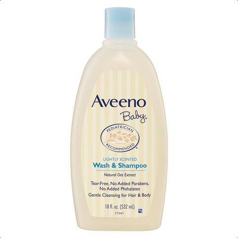 Aveeno Baby Daily Moisture Lightly Scented Wash & Shampoo 532mL