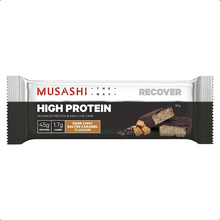 Load image into Gallery viewer, Musashi High Protein Bar Dark Chocolate Salted Caramel 6 x 90g - Pack of 6