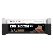 Load image into Gallery viewer, Musashi Protein Wafter Chocolate 6 x 40g - Pack of 6