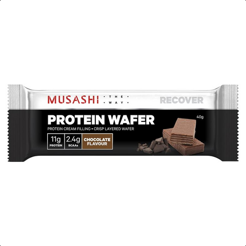 Musashi Protein Wafter Chocolate 6 x 40g - Pack of 6