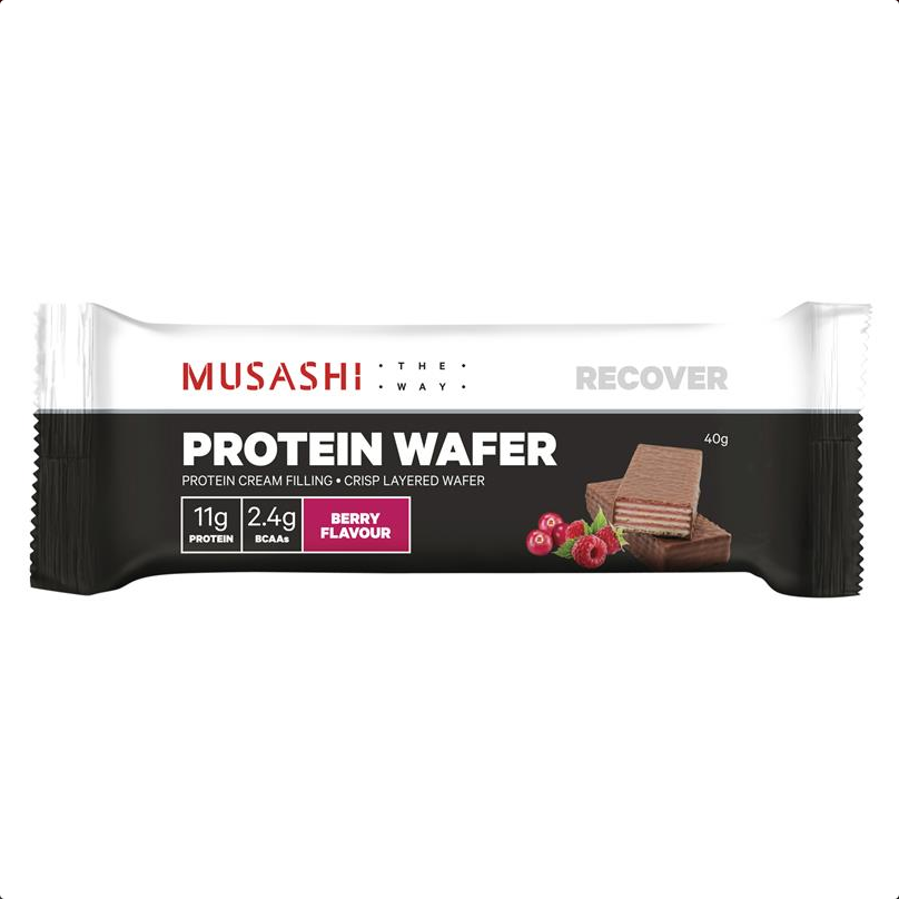 Musashi Protein Wafter Berry 6 x 40g - Pack of 6