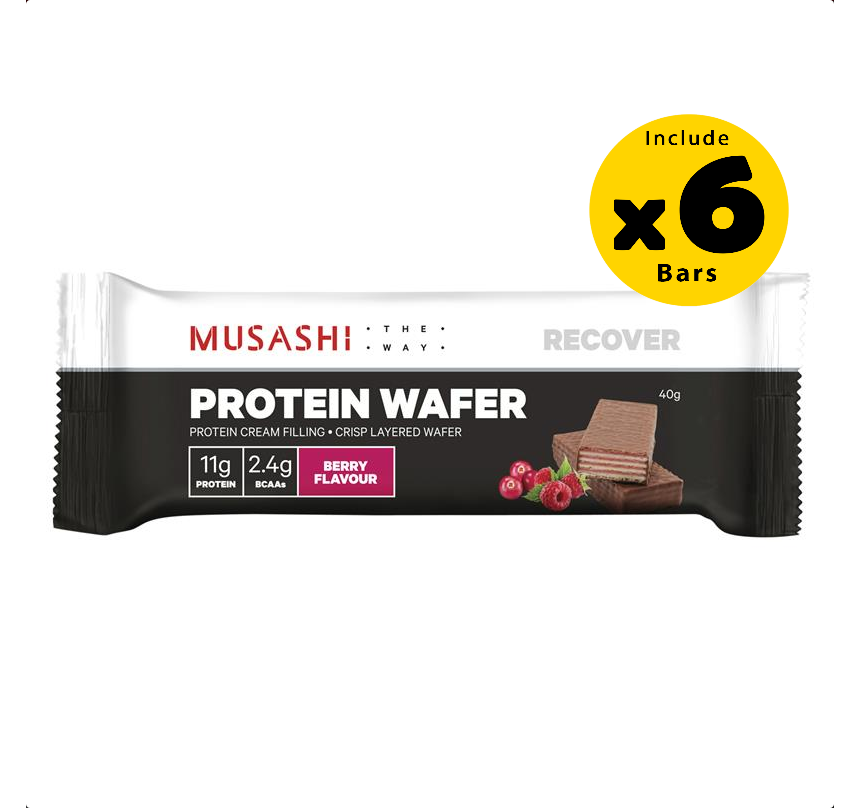 Musashi Protein Wafter Berry 6 x 40g - Pack of 6