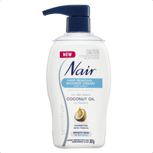 Load image into Gallery viewer, Nair Sensitive Hair Removal Shower Cream with Coconut Oil 357g