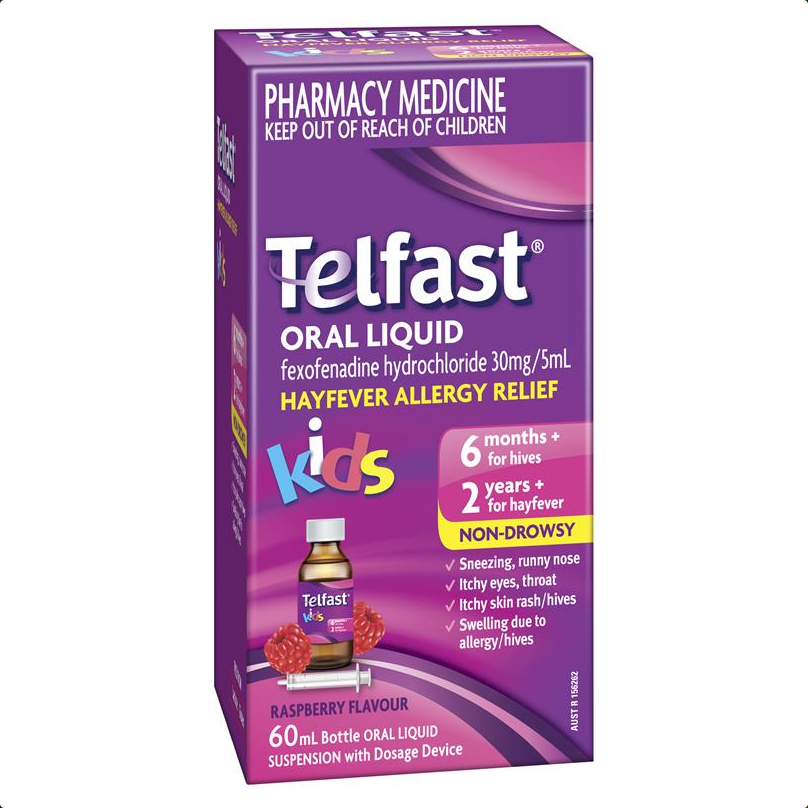 Telfast Kids Oral Liquid 60mL (Limit ONE per Order)