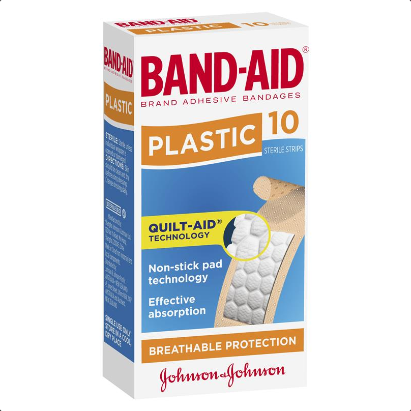Band-Aid Plastic Strips 10 Pack