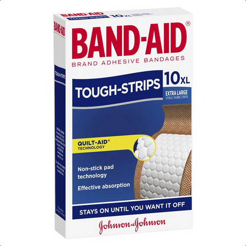 Band-Aid Tough Strips Extra Large Fabric Strips 10 Pack