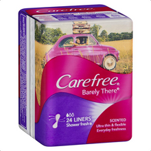 Load image into Gallery viewer, Carefree Barely There Liners Shower Fresh Scent 24 Pack