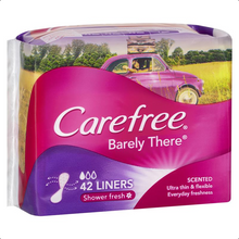 Load image into Gallery viewer, Carefree Barely There Liners Shower Fresh Scent 42 Pack