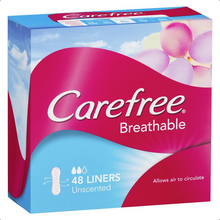 Load image into Gallery viewer, Carefree Breathable Liners Unscented 48 Pack