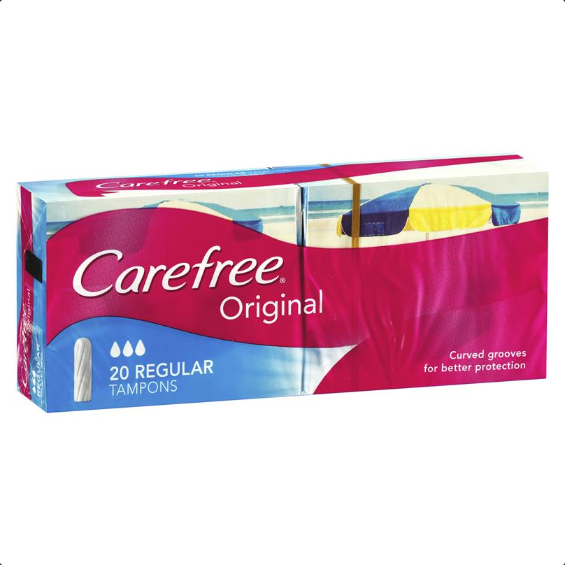 Carefree Original Tampons Regular 20 Pack