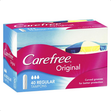 Load image into Gallery viewer, Carefree Original Tampons Regular 40 Pack